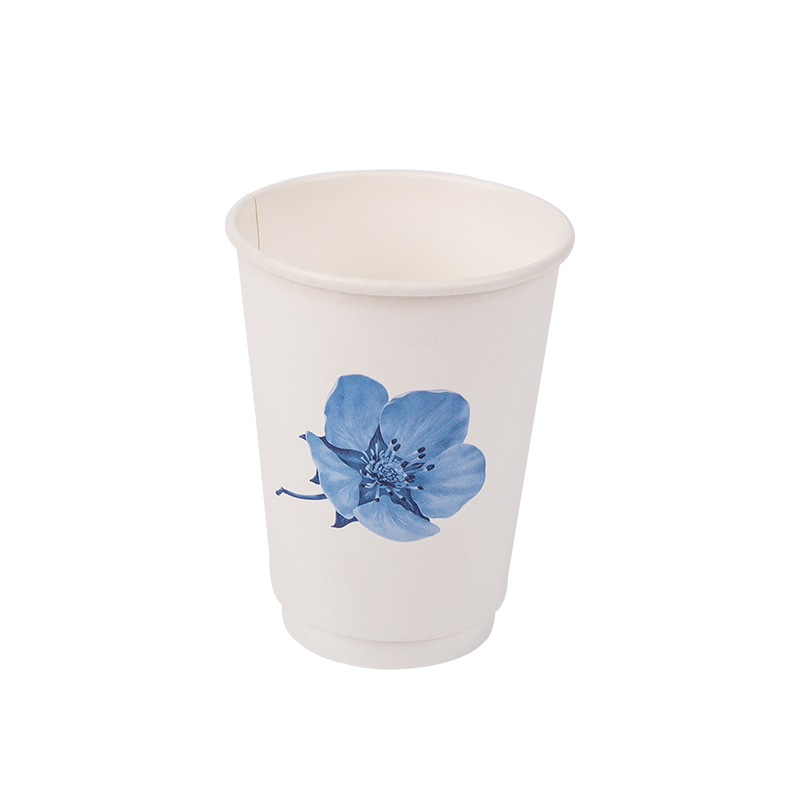 Cốc giấy hai lớp có thể phân hủy sinh học dùng một lần 12oz