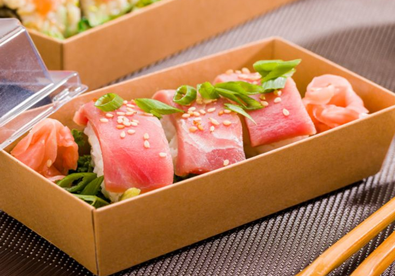 Hộp giấy Sushi phân hủy sinh học dùng một lần